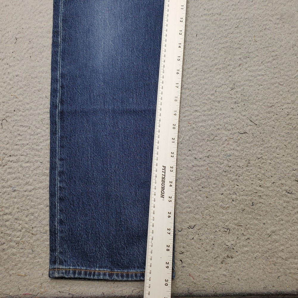 Levi's Jeans Womens 31x30 Blue Denim 501 Curve Stretch High Rise Straight Leg - Picture 5 of 13